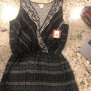 Black and white Romper